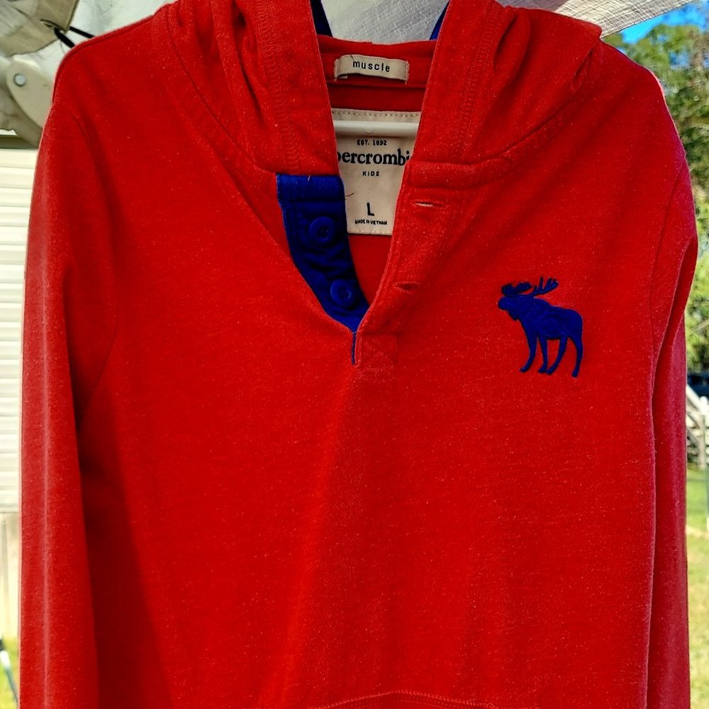 Abercrombie Kids Red Hoodie